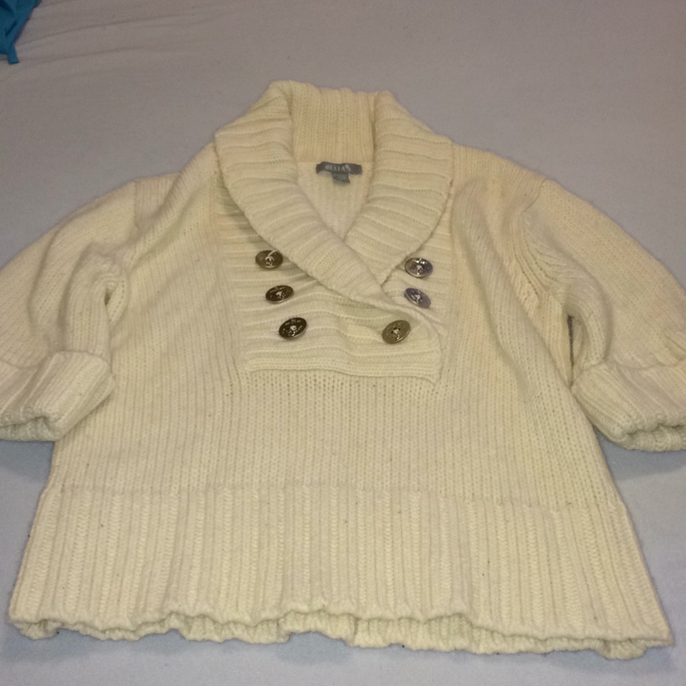dELiA*s winter white sweater